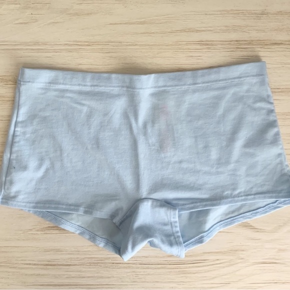 Victoria’s Secret VS PINK Cotton Shortie Boyshort - Ice Blue - Picture 2 of 4